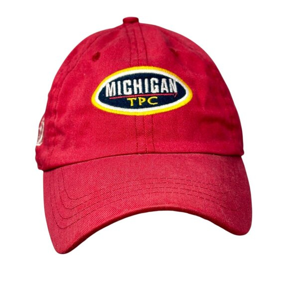 Michigan TPC Senior PGA Tour Red Baseball Cap Adjustable Buckle AHead Vintage - Picture 12 of 12